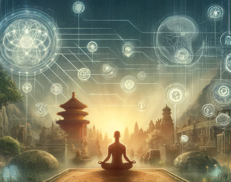 Meditation and Science AI generated