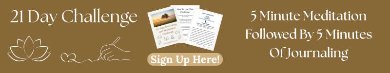 21 Day Journaling and Meditation Challenge sign up