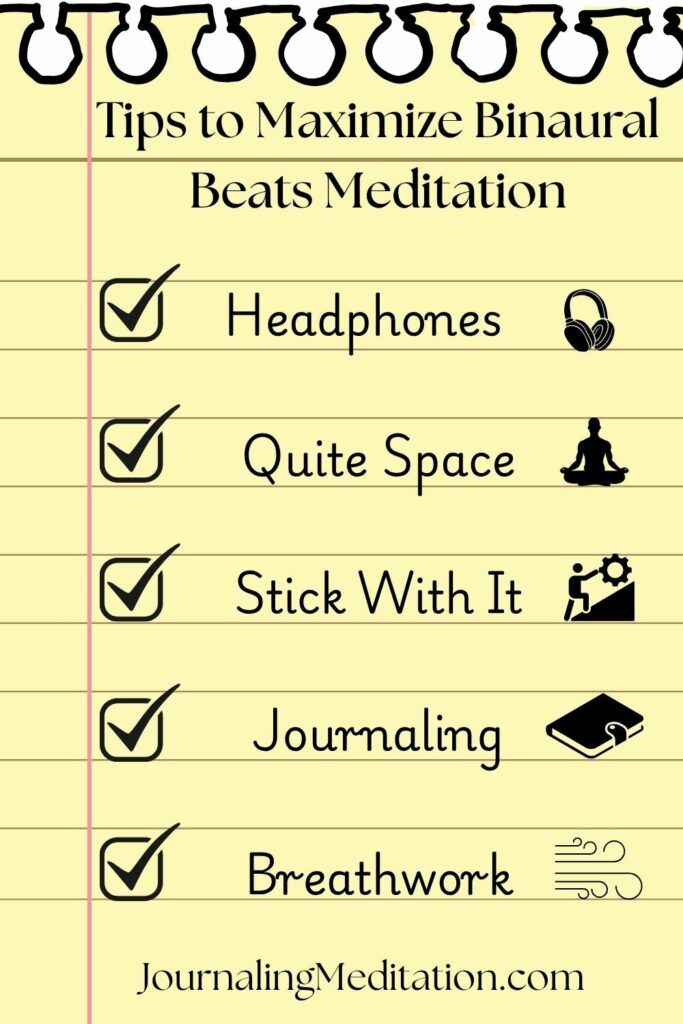 A checklist of tips to get the most out of Binaural Beats