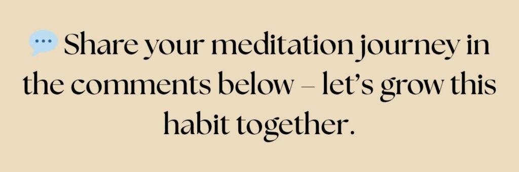 Share your meditation journey banner