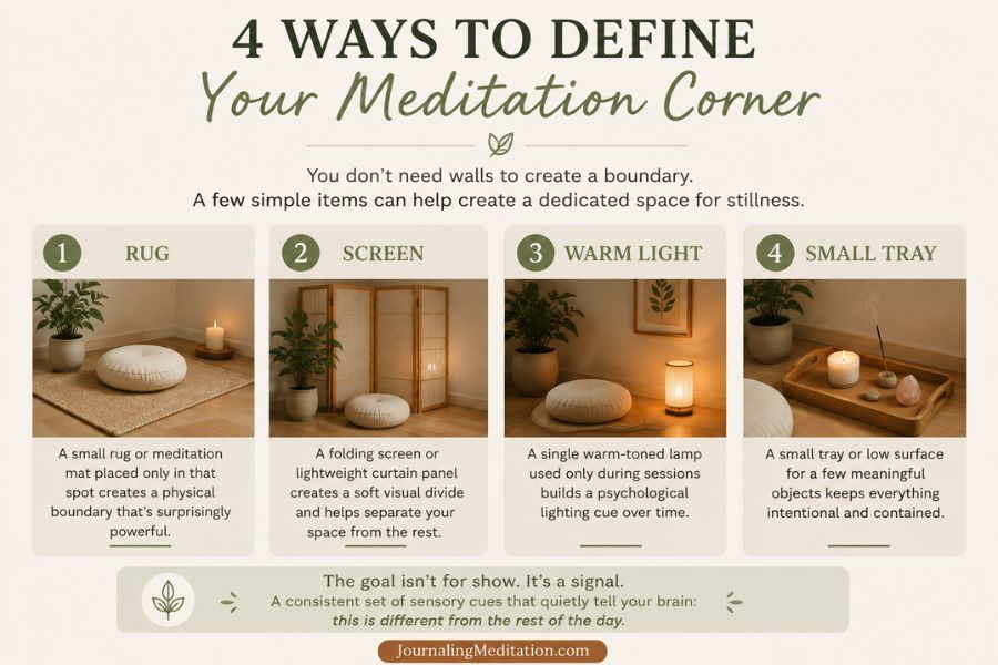 4 Ways to Define a Meditation Corner in Any Room